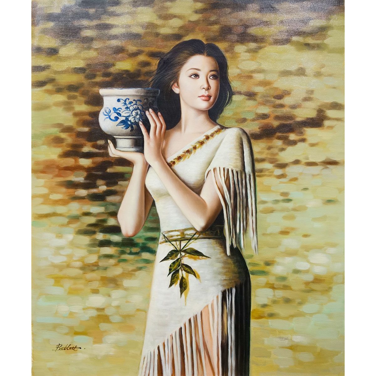 抽象的な女性の油彩画 抽象的な女性像 油彩画 - メルカリ