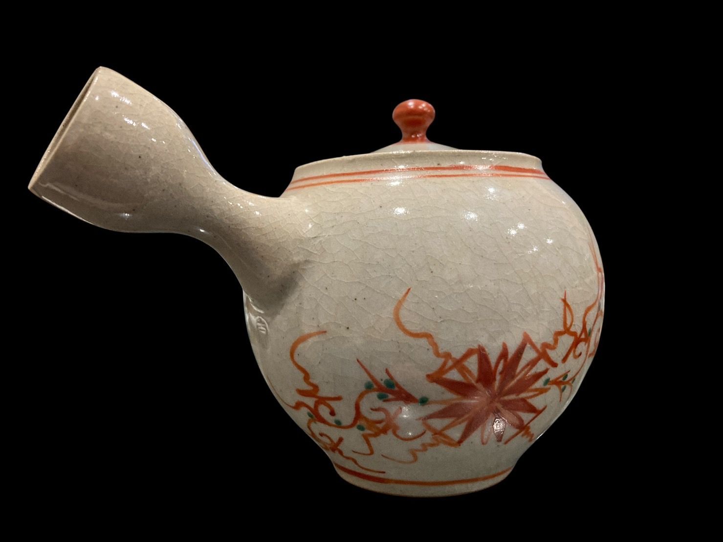 萬古焼 太仙窯 山本太仙 赤絵急須 赤絵 茶道具 茶器 工芸 古美術 骨董