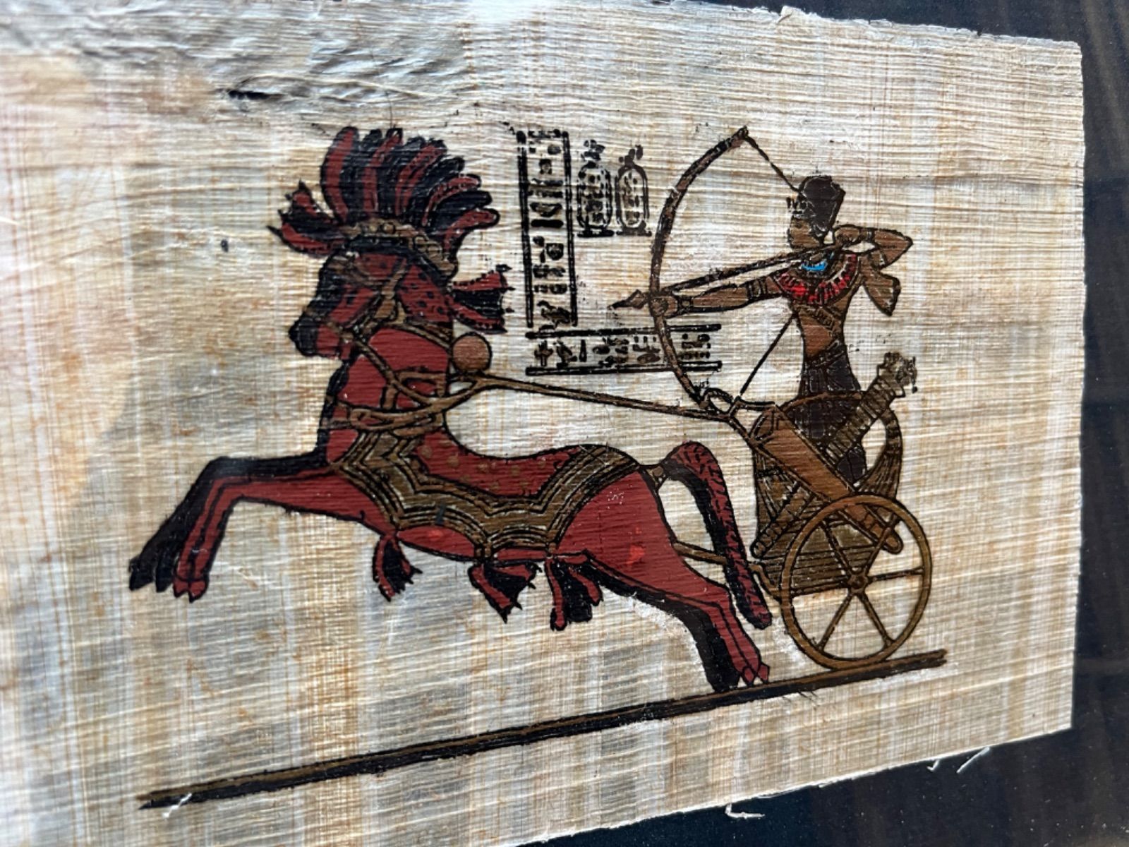 エジプト 【パピルス画】 3点セット 額縁入り - メルカリ