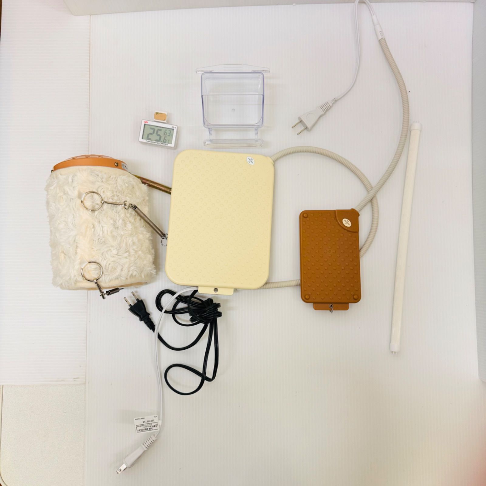 インコ飼育セット 鳥かご ヒーター3機 止まり木3個 温度計 鳥餌台