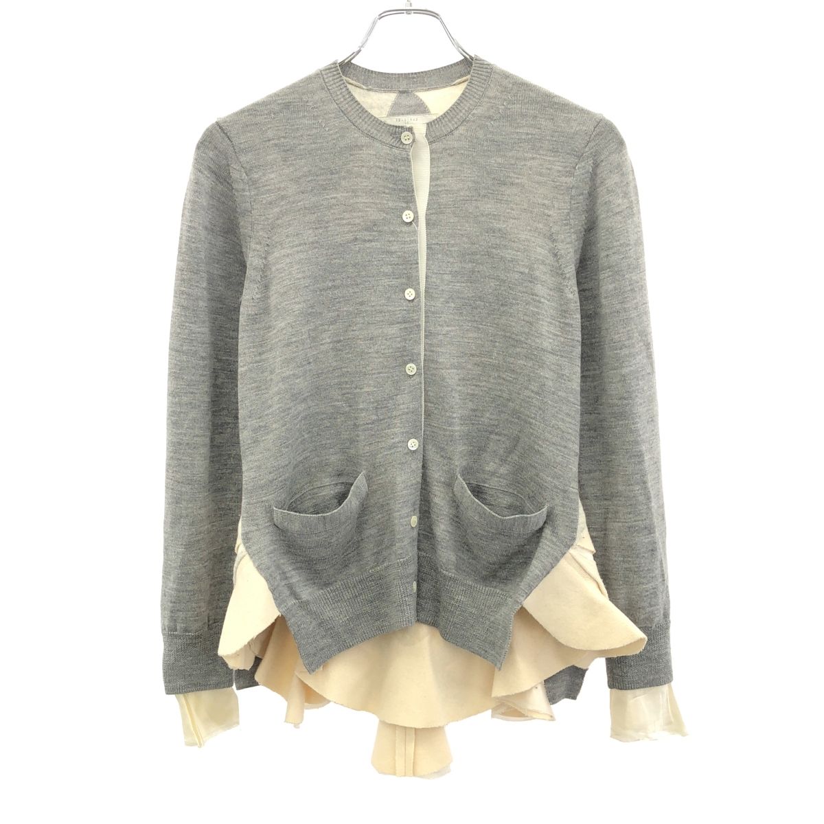 sacai sacai サカイ sacailuck カーディガン luck グレー ニット