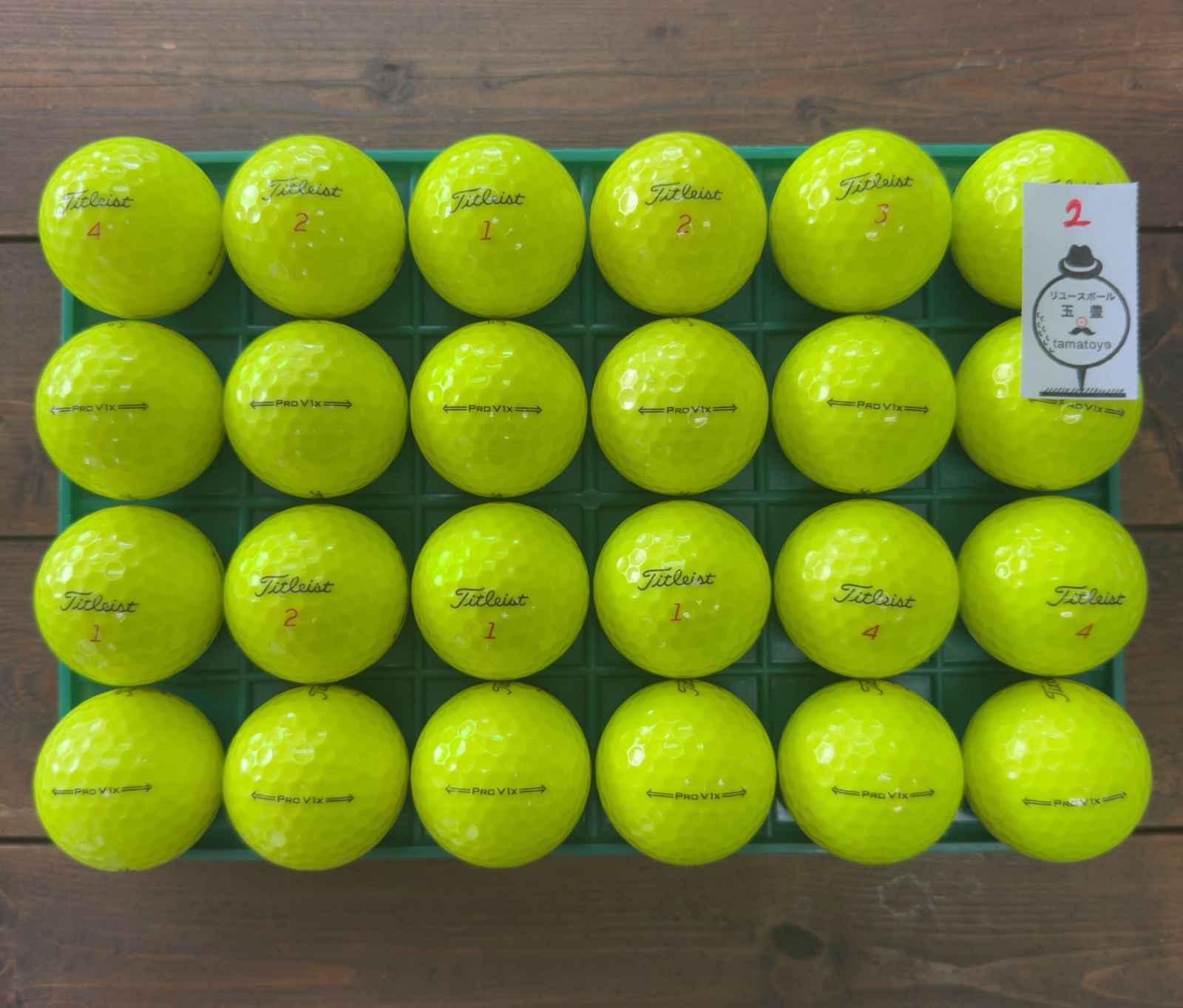 ト*ヨ様 ゴルフボール Titleist Pro V1x イエロー 2ダース 新 2023x