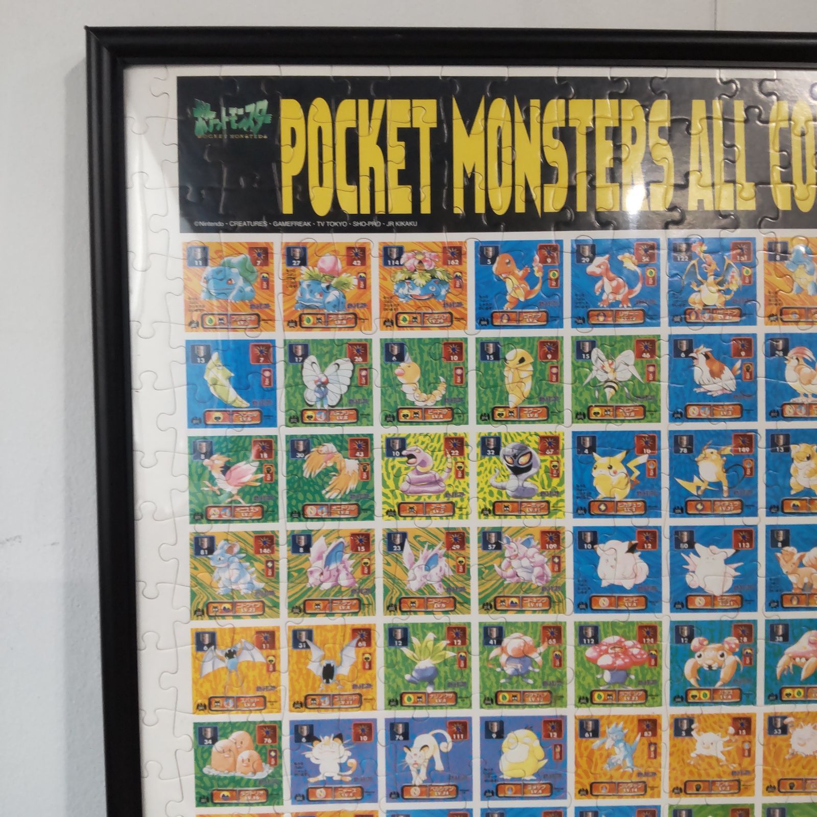 2点セット ポケモン 初代 ジグソーパズル 完成品 ポケットモンスター赤