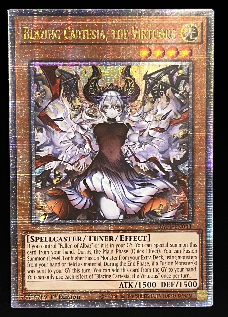 遊戯王 赫の聖女カルテシア 3枚 クオシク 25th 白の物語 赫の聖女