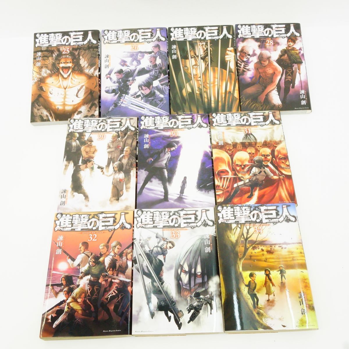 美品 進撃の巨人 1 〜 34巻 + 関連本 ⁄ 全巻セット｜Yahoo!