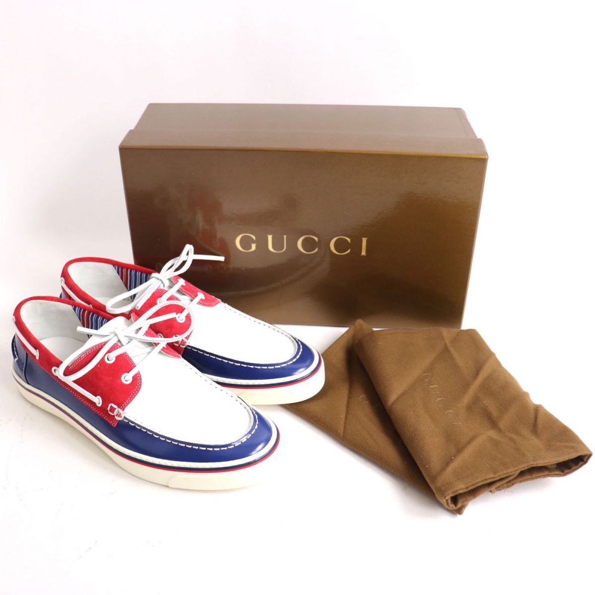 極美品GUCCIデッキシューズ