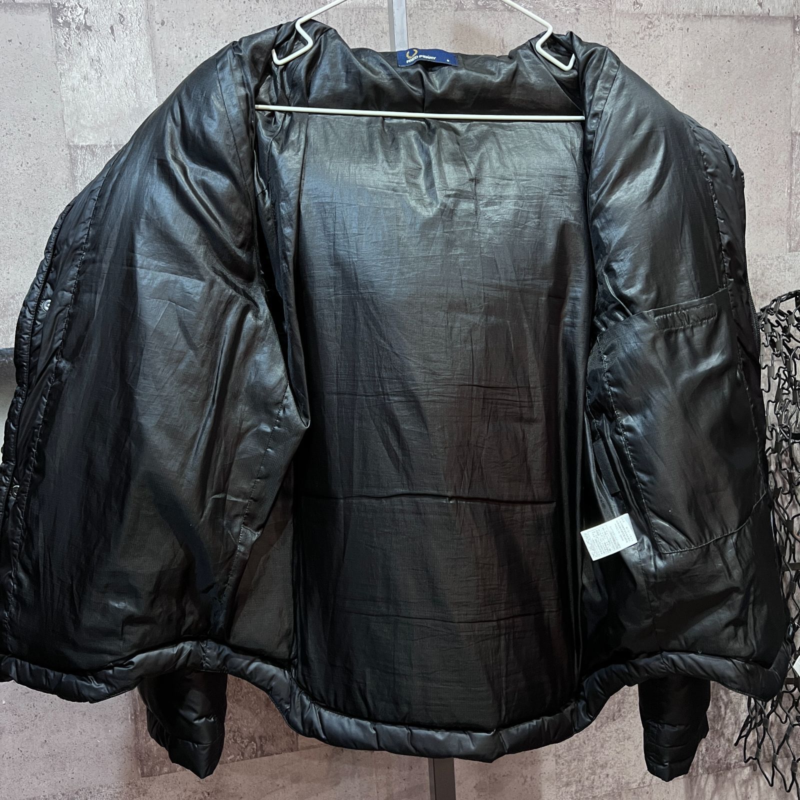 フレッドペリー ダウンジャケット ブラック S メンズ FRED PERRY