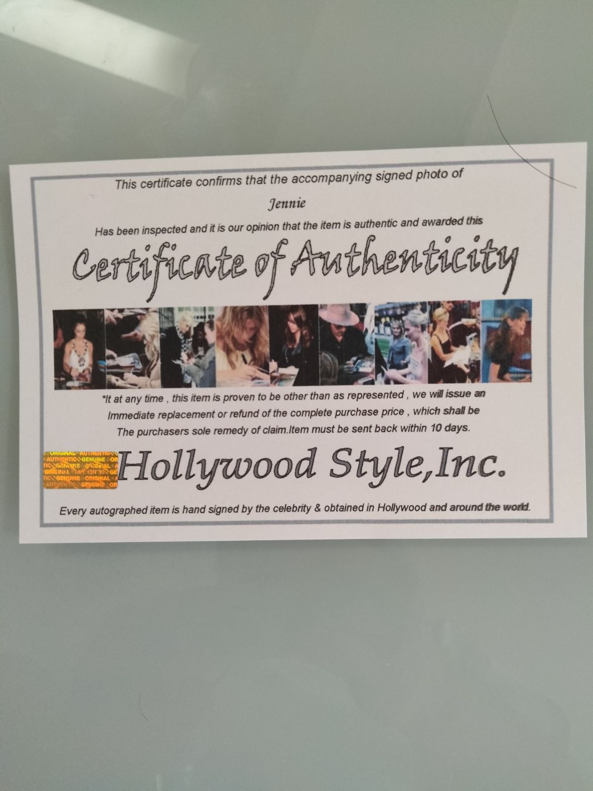 ジェニー直筆サイン入り2Lサイズ写真…Jennie…BLACKPINK… - メルカリ