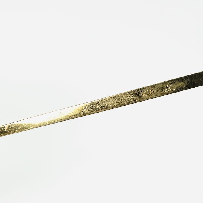 K18】約4.2g 耳かき みみかき 18金イエローゴールド松竹梅 工芸品 金属