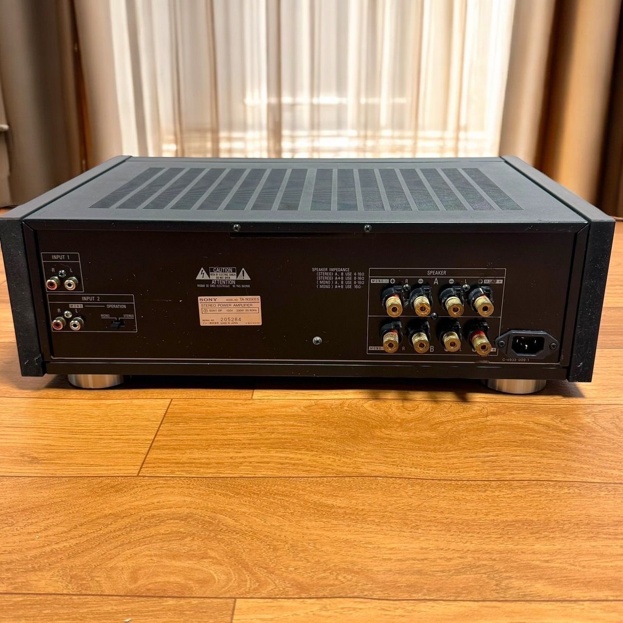 音出し 動作品 SONY TA-N330ES ステレオパワーアンプ ソニー 音出し