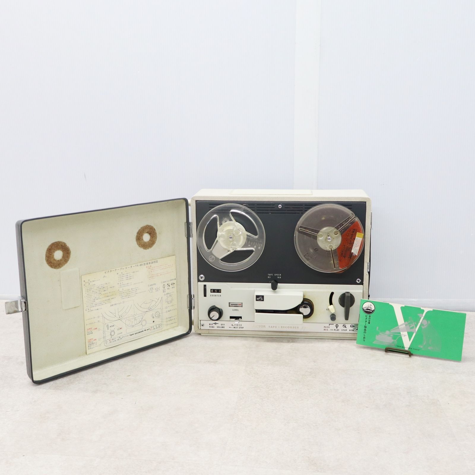 △当時物！ ｜TAPE-RECODER テープレコーダー｜Victor ビクター TR-651