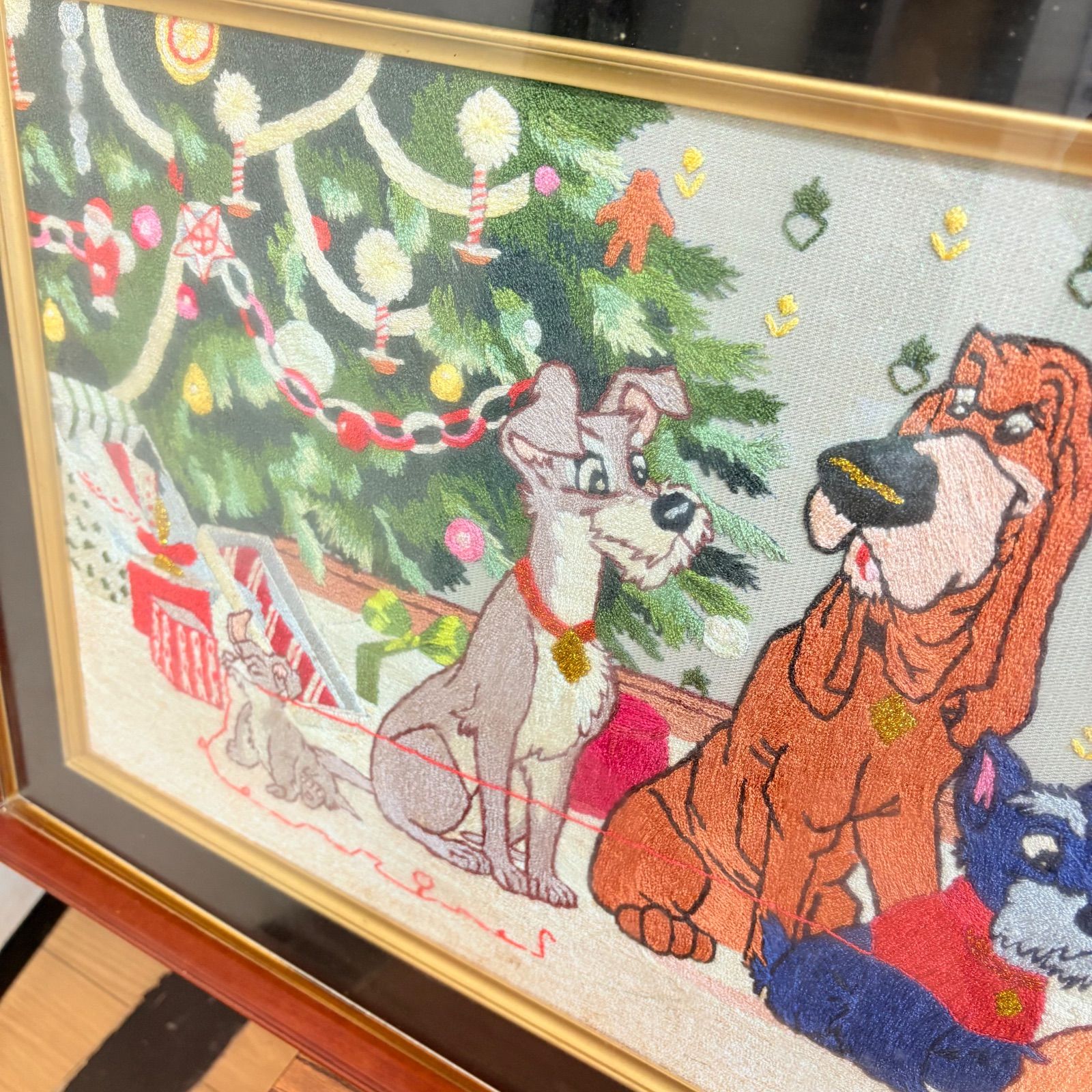 わんわん物語 刺繍 ディズニー Disney ラディ＆トランプ 刺繍アート