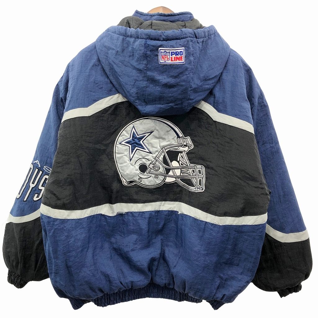 90年代 LOGO ATHLETIC NFL ダラス・カウボーイズ 中綿ナイロン