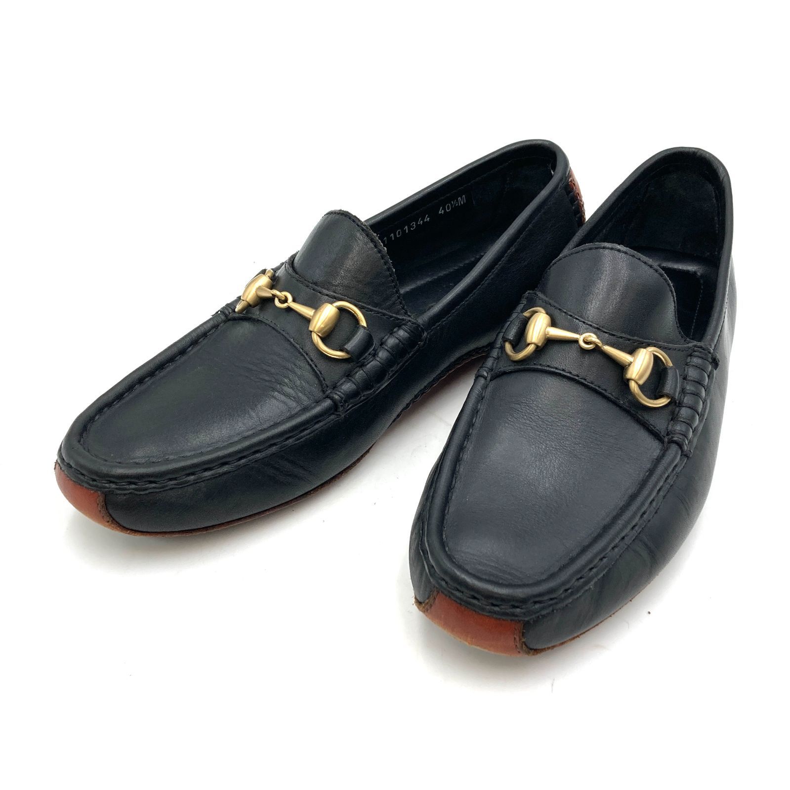 グッチGUCCIビットドライビングシューズ 40 1/2 ローファー