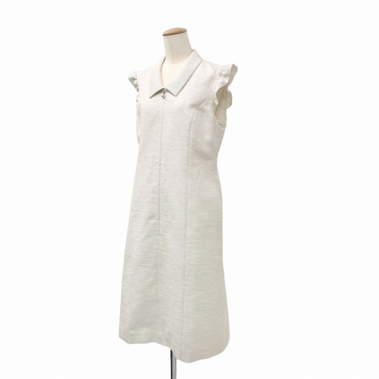 未使用品 2025SS Rene ルネ 袖フリルツイード ワンピース ラメ