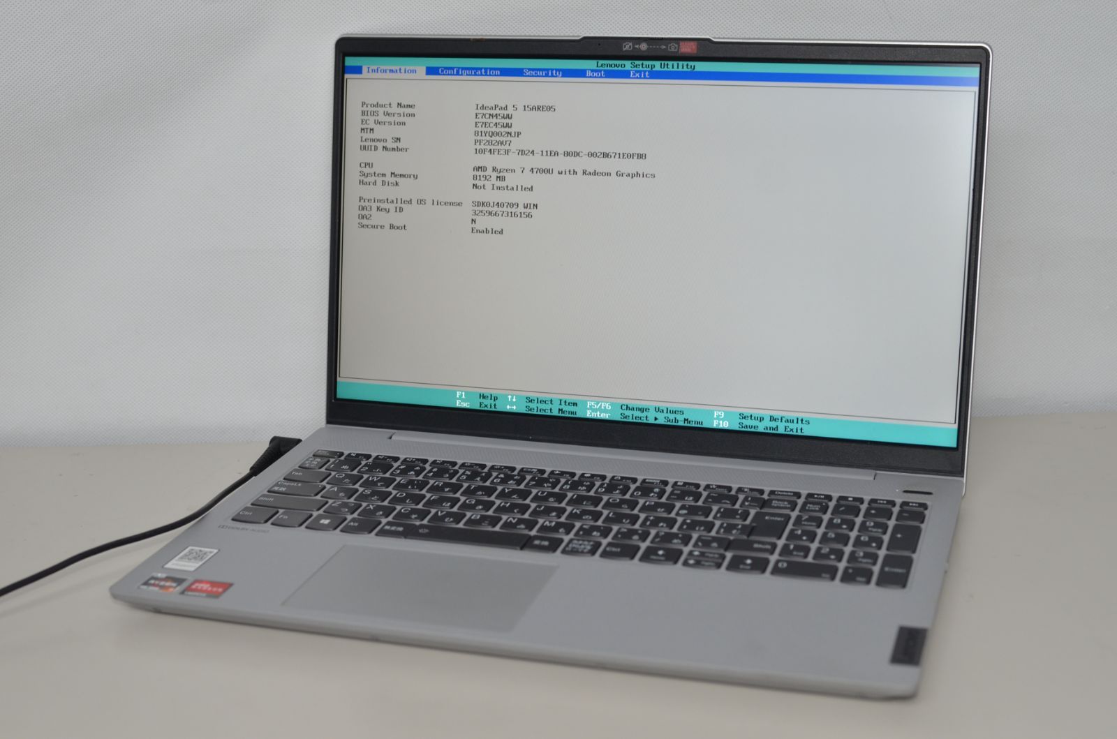 ジャンク】Lenovo Ideapad 5 15ARE05