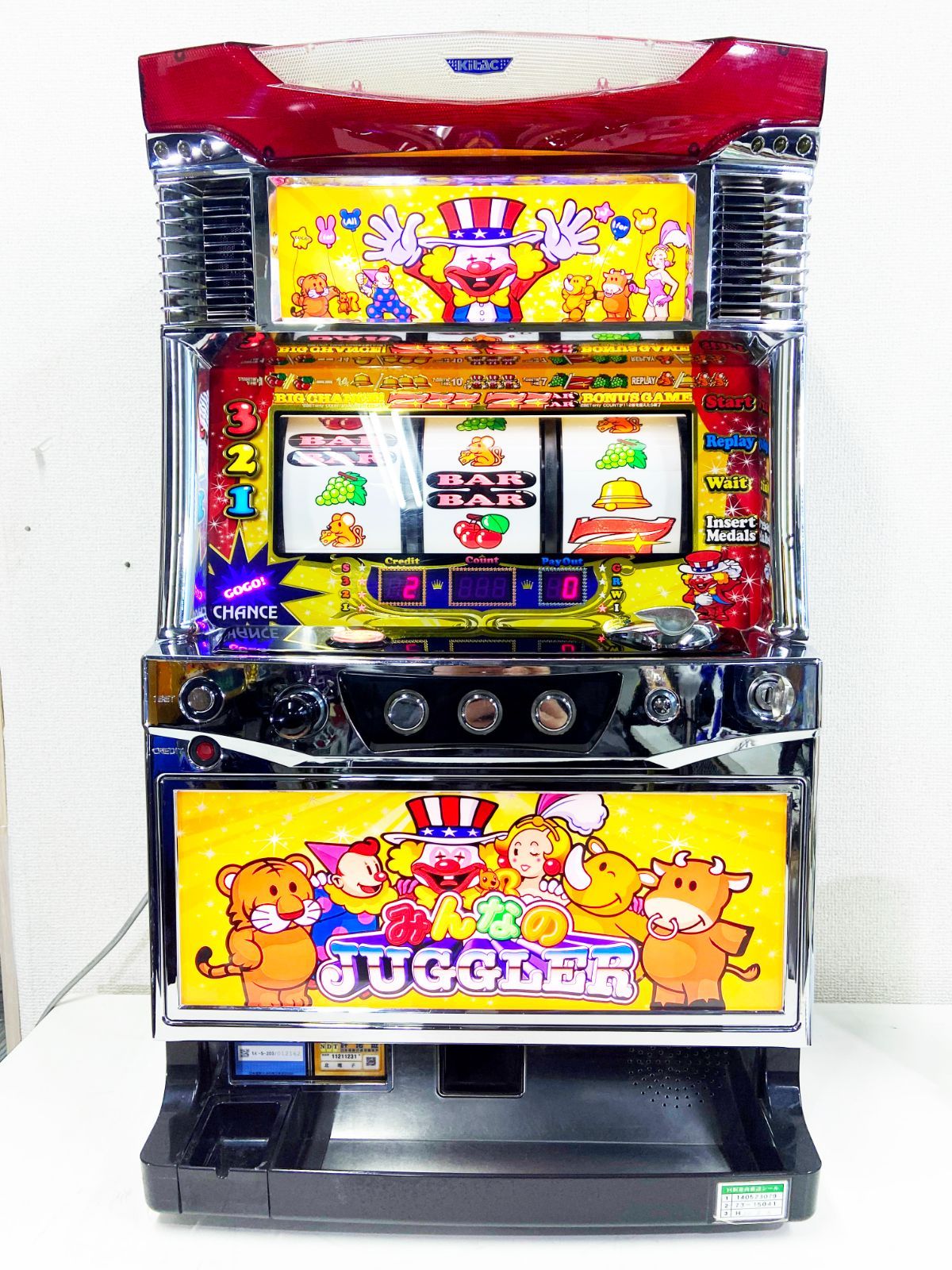 送料込】 パチスロ スロット実機 みんなのジャグラー - メルカリ