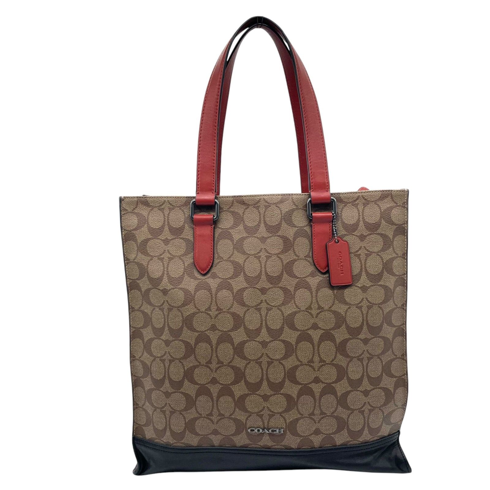 極美品 COACH コーチ 近年モデル 2WAY トートバッグ A4収納可 斜め掛け