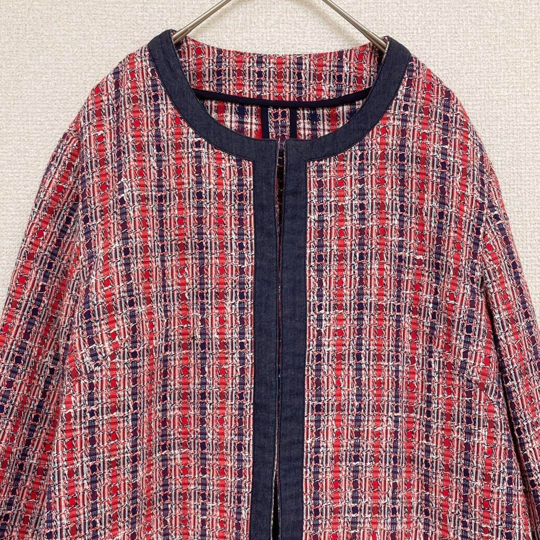 ◎Mademoiselle NON NON マドモアゼルノンノン ノーカラージャケット