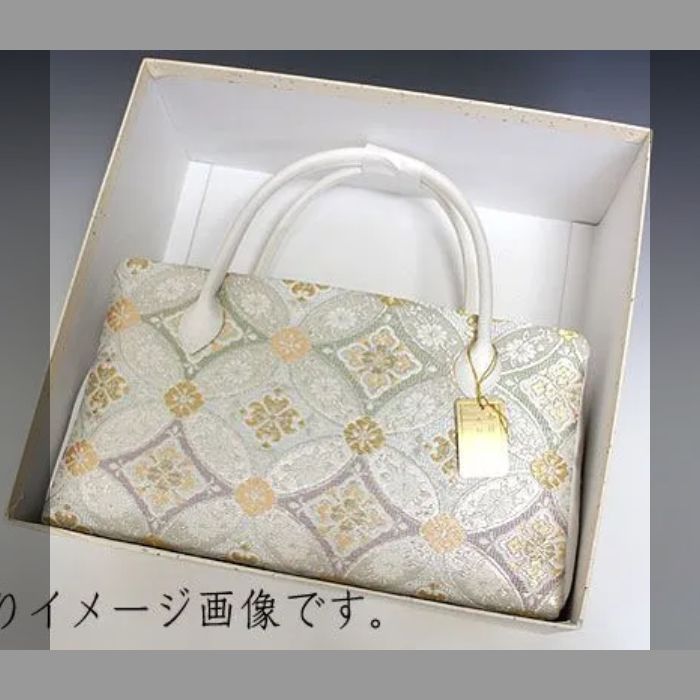 ○特別セール○ お洒落！！ 京都 西陣織 正絹帯地 使用 利休バッグ