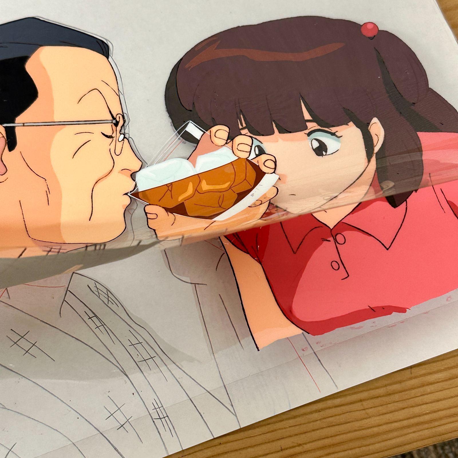 希少品】【非売品】めぞん一刻 八神いぶきと八神部長（父） セル画