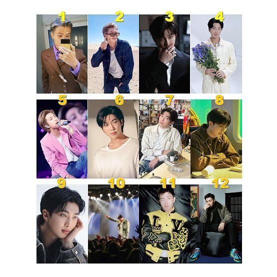 K-POP グッズ BTS RM アールエム トレカ 風 フォトカード 12枚セット