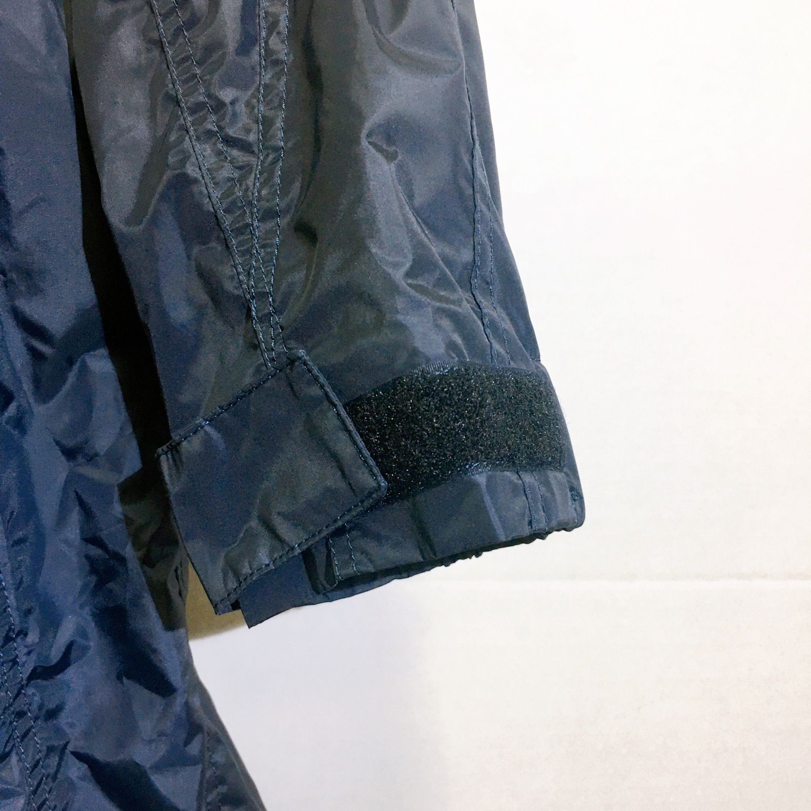 ISSEY MIYAKE イッセイミヤケ ロング レインコート ネイビー フード