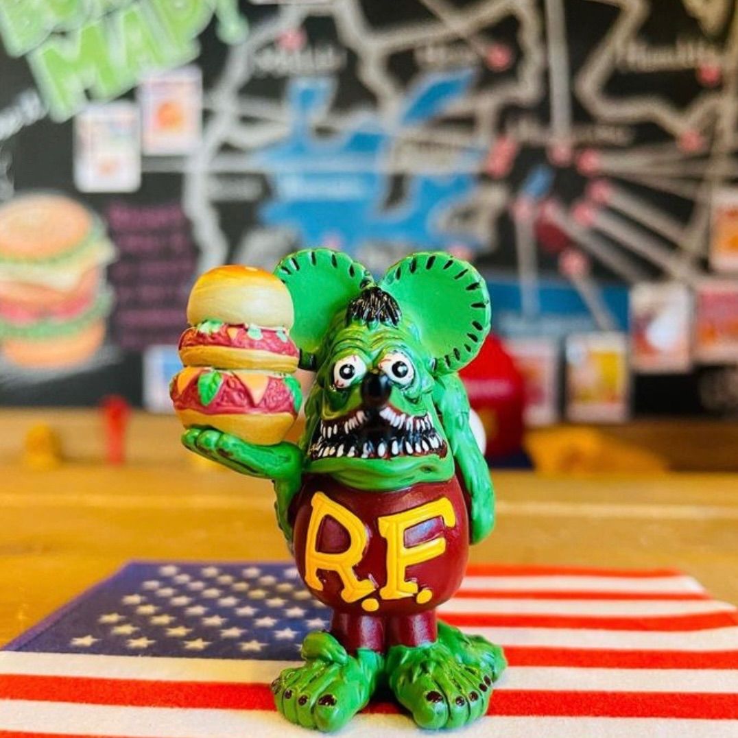 新品 🇺🇸 RatFink キーリング 【ハンバーガー】キーホルダー ラット