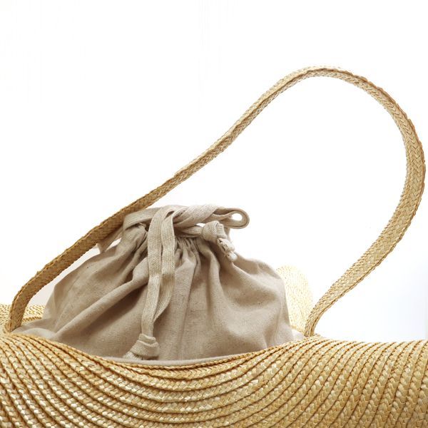 LUDLOW フレア バスケットストローバッグ 麦わら 美品 ラドロー ◇送料