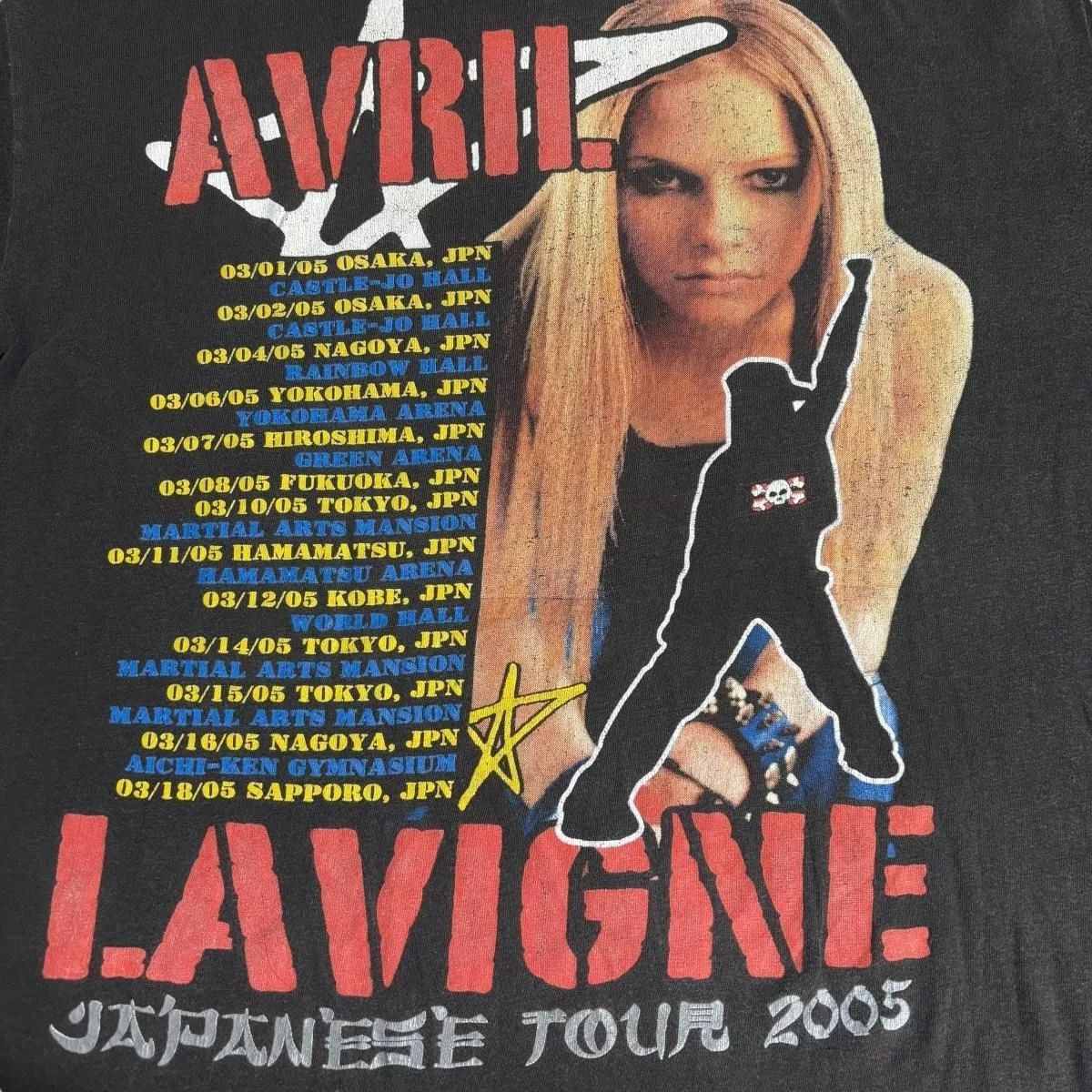 05年製 AVRIL LAVIGNE Tour S/S TEE アヴリル ラヴィーン ツアー T