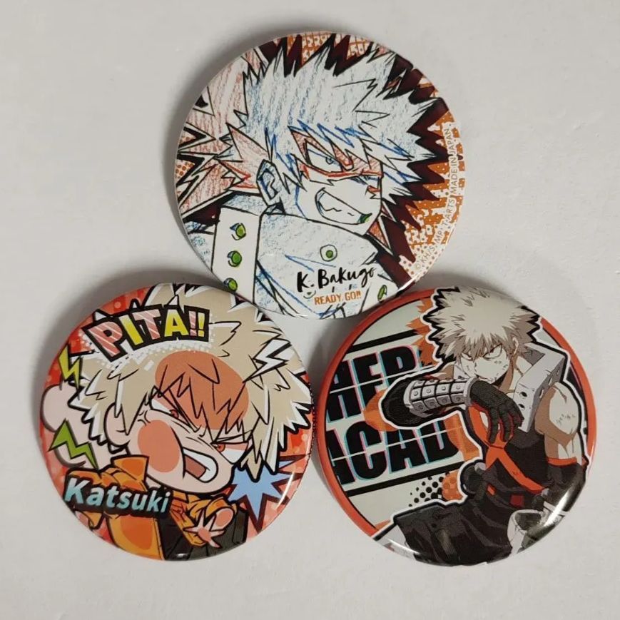 僕のヒーローアカデミア 爆豪勝己 缶バッジ セット - メルカリ