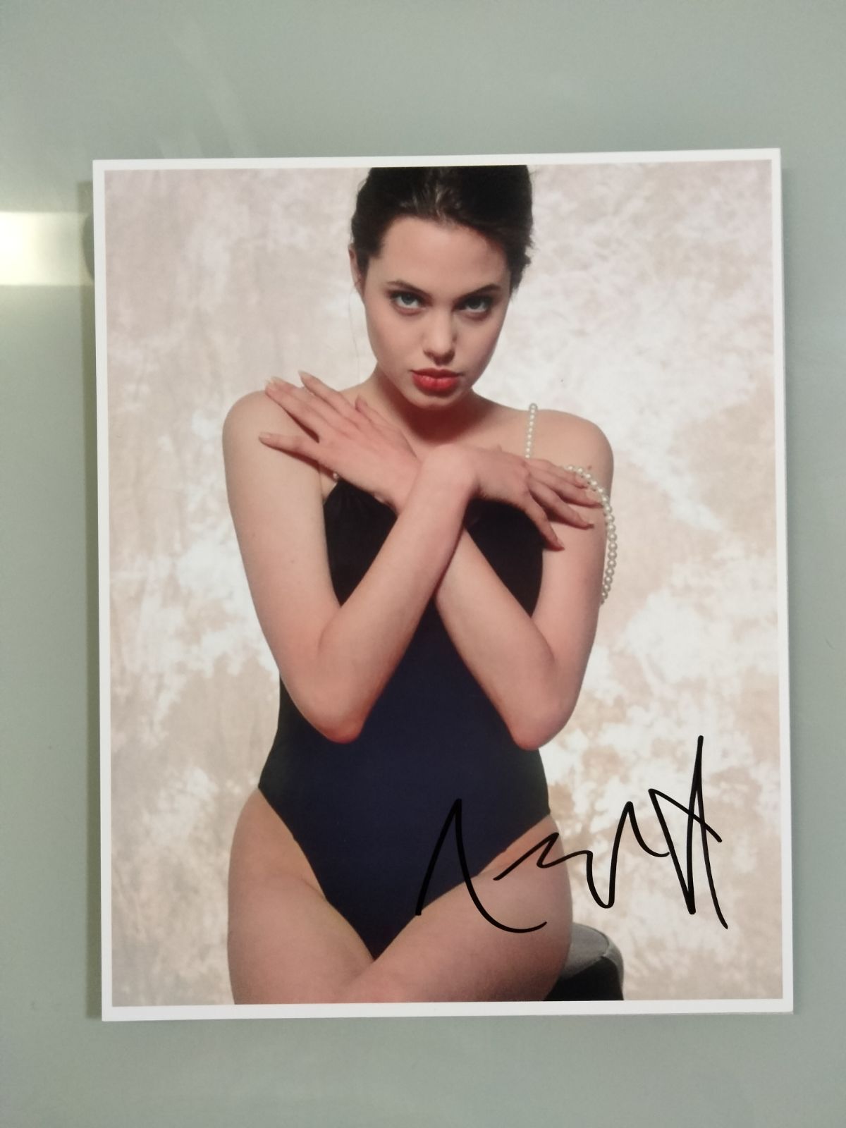 お宝…アンジェリーナ・ジョリー直筆サイン入り超大型写真… Angelina