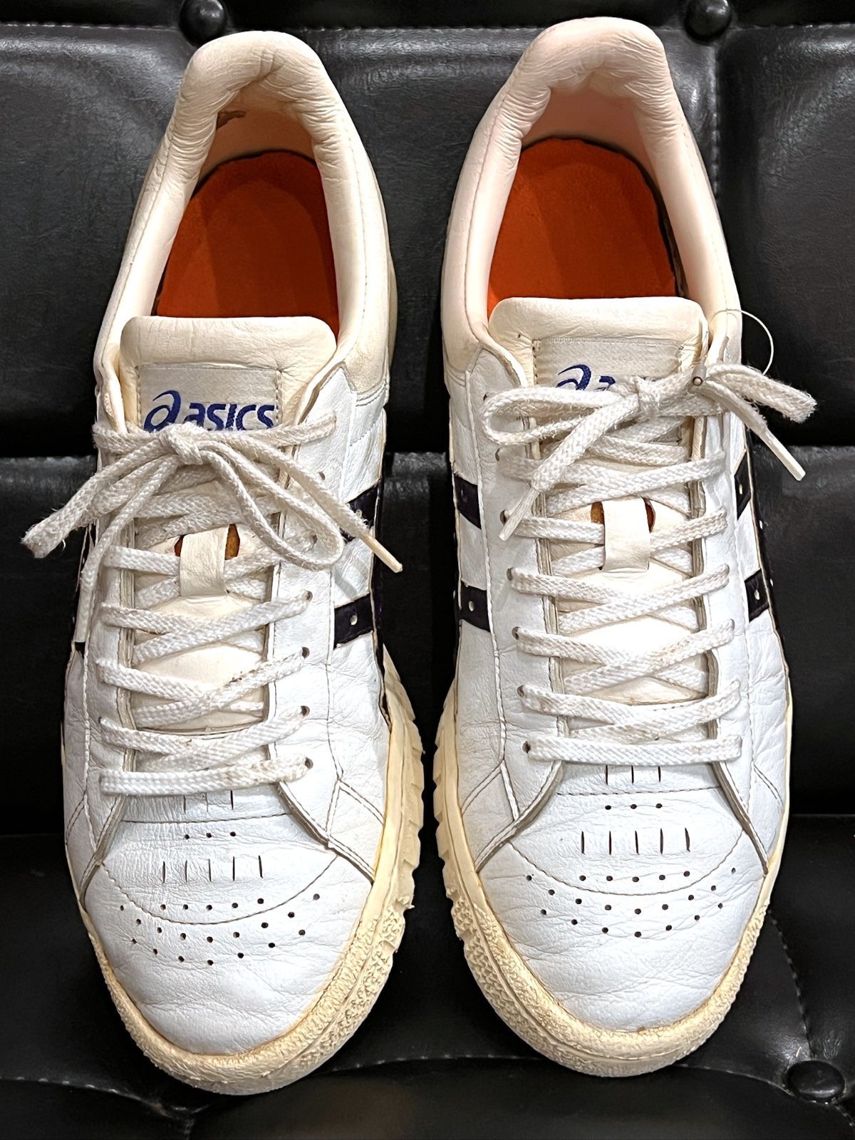 アシックス 日本製 ファブレポイントゲッターS 白紺 27cm TBF711 asics