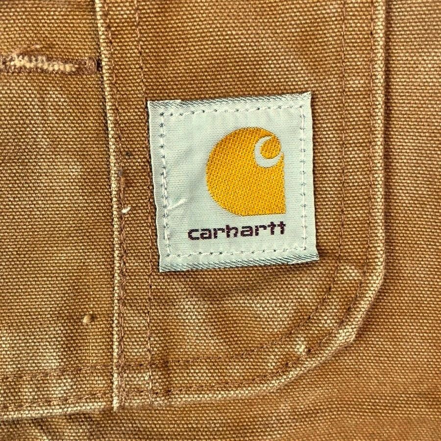 CarharttカーハートR37ダック地ダブルニーオーバーオールサロペット