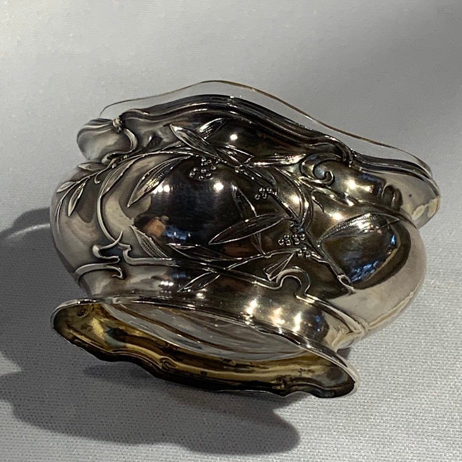 ♪Jean Elysée Puiforcat French antique silver saltcellar ピュイ