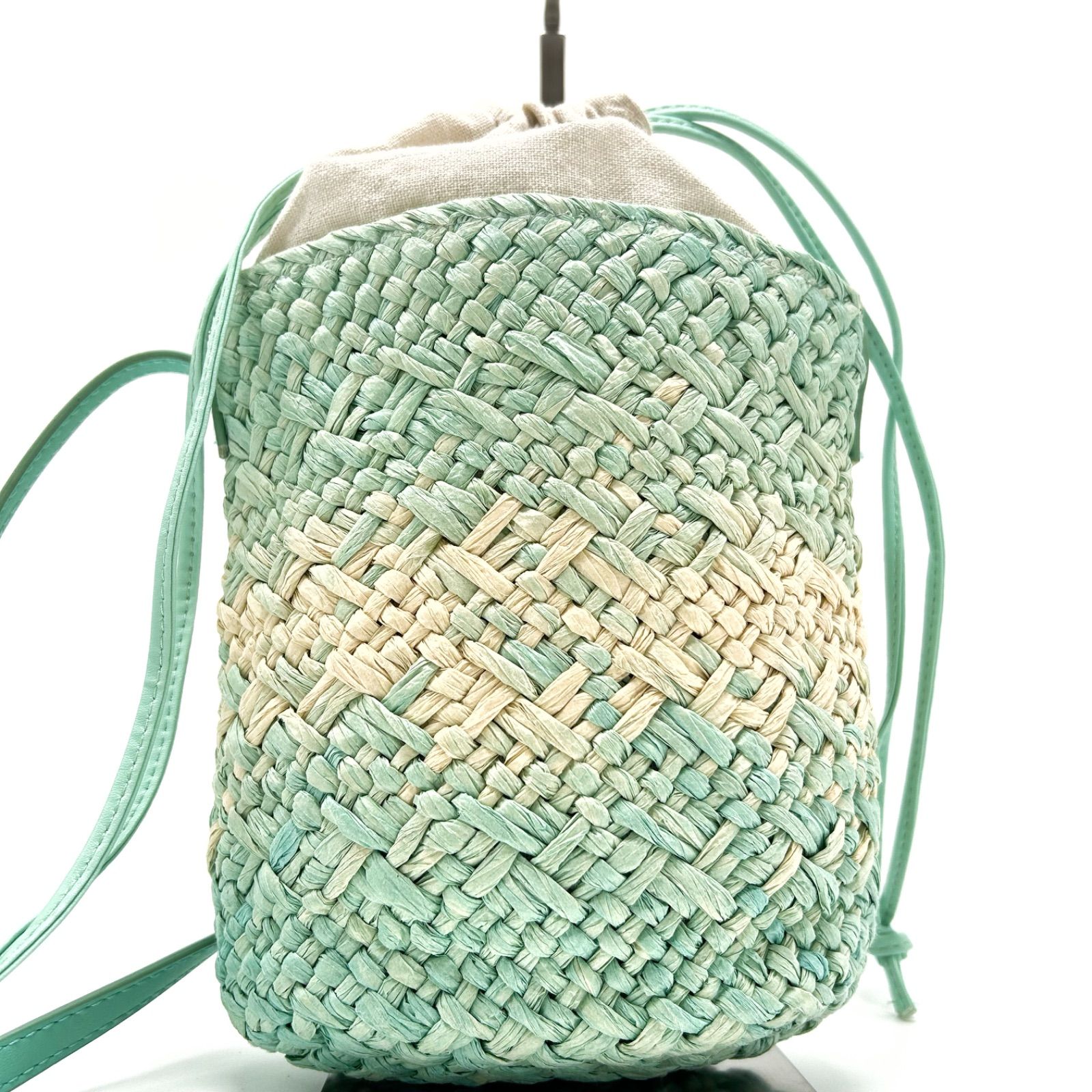 ◎ 未使用級 LOEWE ロエベ ラフィア ノベルティ カゴバッグ かご