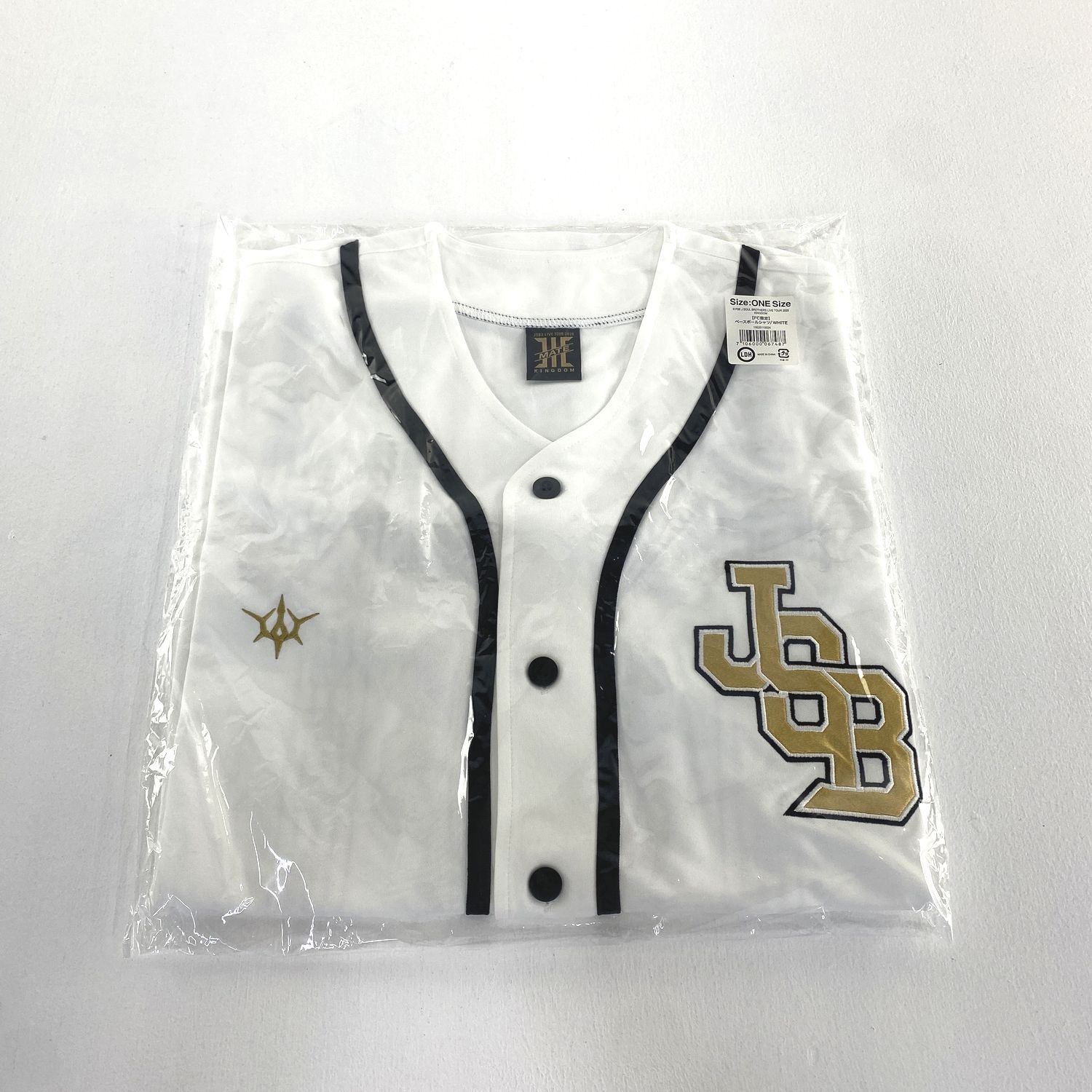 三代目JSB ベースボールシャツ 白 FC限定 ☆加古川物流美品三代目JSB