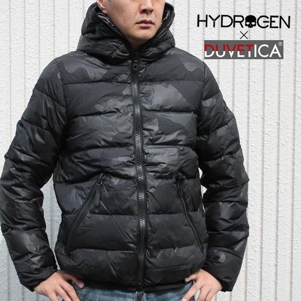 HYDROGEN x DUVETICA シャドーカモフラ柄 別注コラボ ダウン