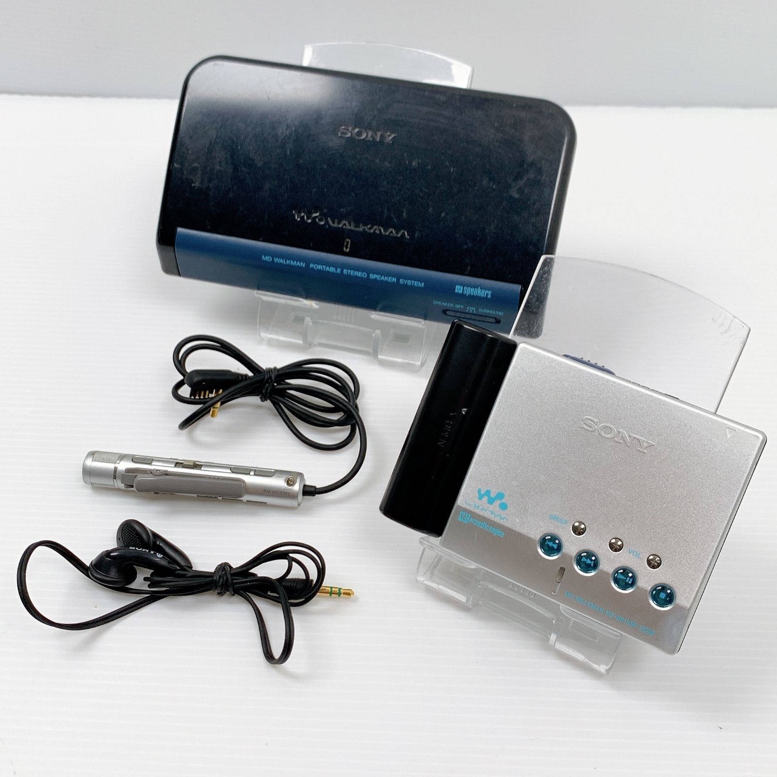 SONY MDウォークマン 純正スピーカー付属 MZ-E810SP RM-MC33EL