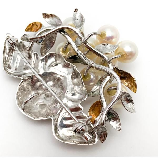 K18 シルバー 18金 コンビ アコヤパール 真珠 天使 ペンダント