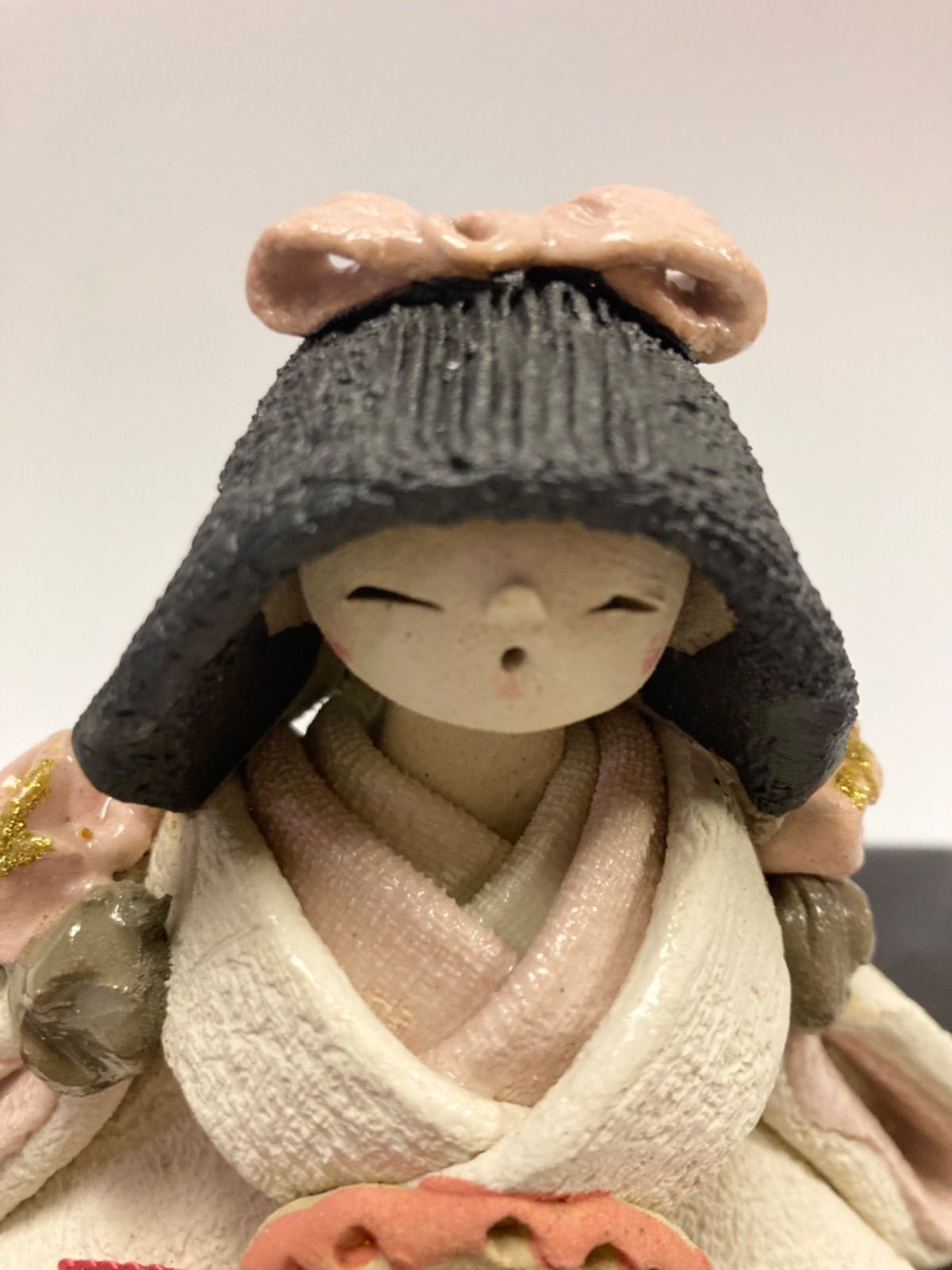 新品】花無垢 夫婦雛 雅窯 水野雅子 陶器製 お雛様 雛人形 雛飾り