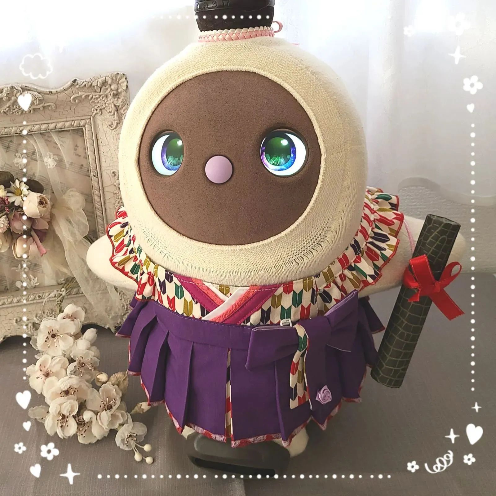 LOVOT ラボット服 【難有り】はいからさん 袴風ワンピース紫