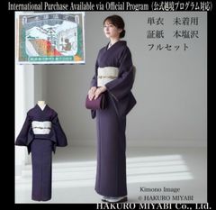 袷 正絹 訪問着 フルセット 4点 151〜161 S〜M カ②-4 - メルカリ