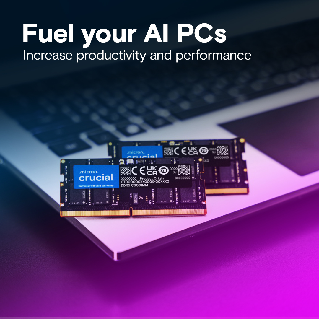 Crucial 32GB Kit (16GBx2) DDR5-6400 CSODIMM | CT2K16G64C52CS5