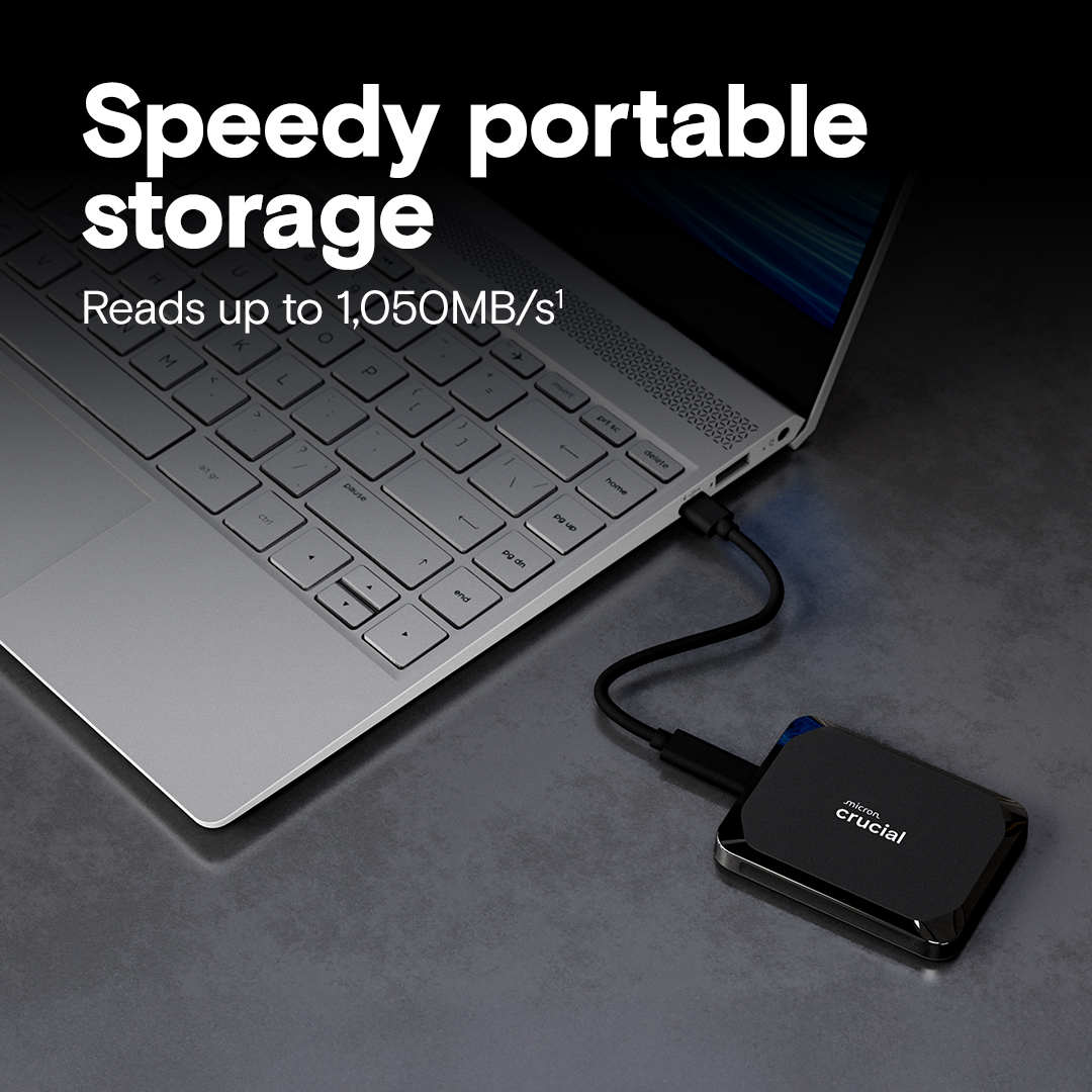 Crucial X9 2TB Portable SSD | CT2000X9SSD9 | crucial.com