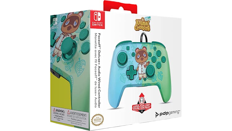 Faceoff Deluxe Wired Controller for Switch: ACNH Tom Nook