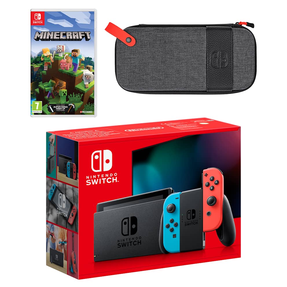 Nintendo Switch (Neon Blue/Neon Red) Minecraft Pack - My Nintendo