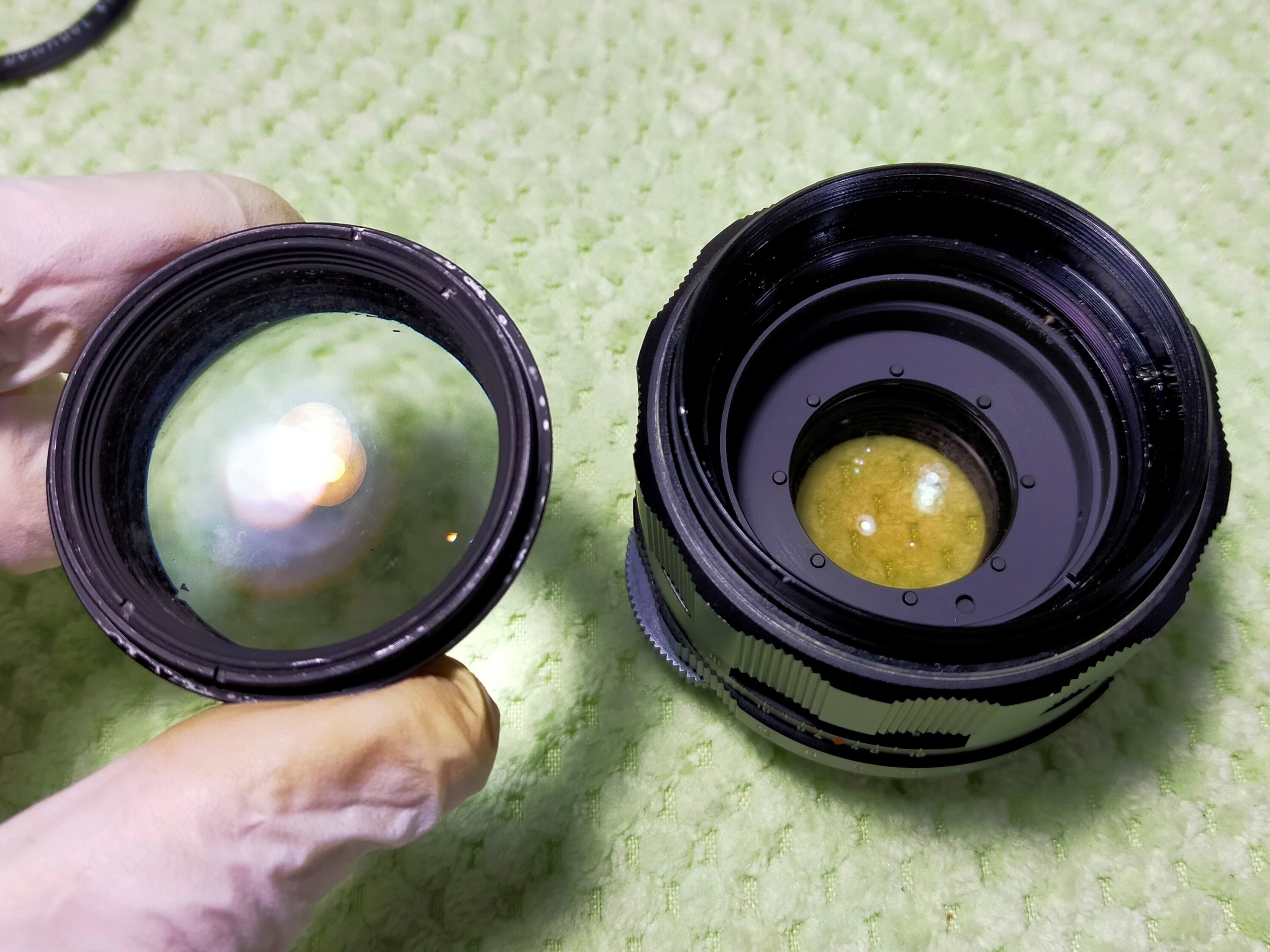 Pentax Super-Multi-Coated Takumar 50mm F/1.4の分解｜フィルムカメラ