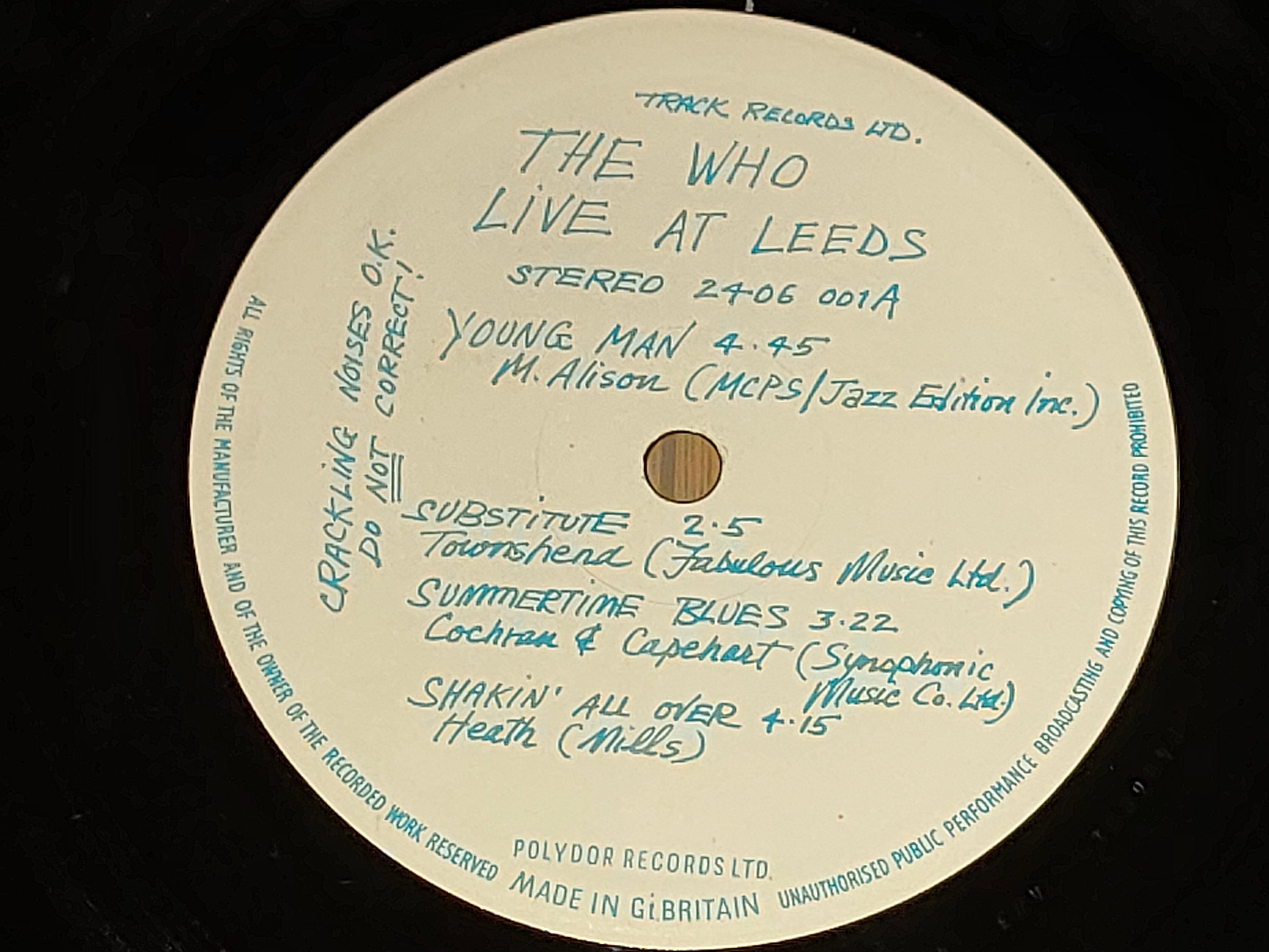 Live at Leeds】(1970) The Who 熱狂の爆音ライヴ盤｜よっしー