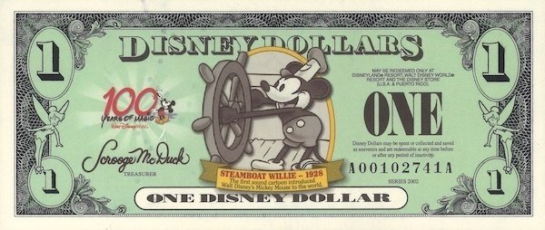 初めてのDダラー】ウォルト・ディズニー生誕100周年🎉2002年版$1